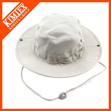 Plain White Cotton Bucket Hat Großhandel